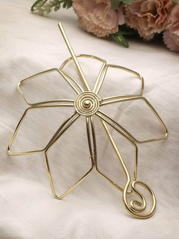 Women Gold Plated Hair Accessory Set