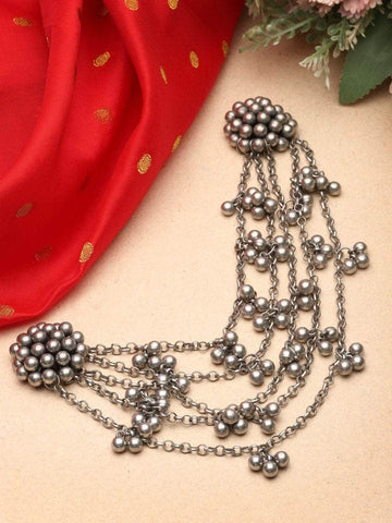 Women Oxidised Hair Accessory Set