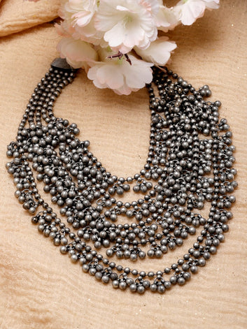 Oxidised Layered Necklace