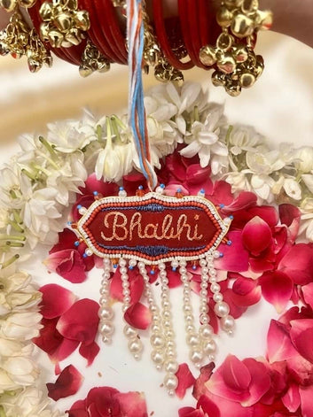 Handcrafted Bhabhi Lumba Rakhi With Roli-Chawal