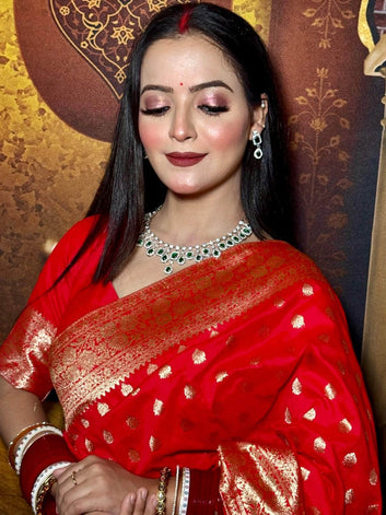Ananya : Karwa Chauth Special Premium Quality AD Jadau Jewellery Set