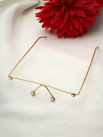Elina Pearl Gold Plated Brass Facelet