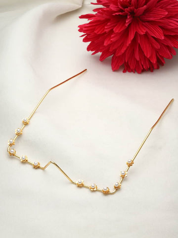 Pearl Aura Gold Plated Brass Facelet