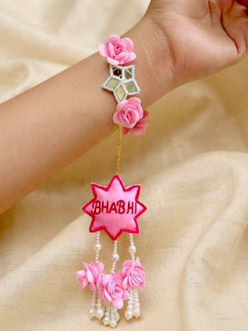 Handcrafted Bhabhi Star Lumba Rakhi With Roli-Chawal