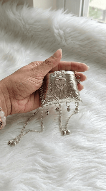 Mini Metallic Silver Coin Purse