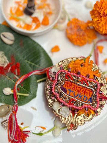 Handcrafted Jigar Ka Tukda Rakhi With Roli-Chawal