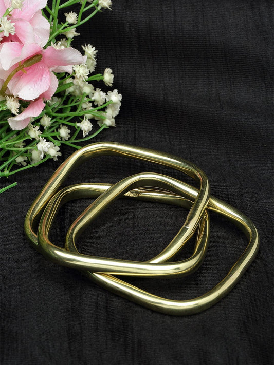 3 Layer Design Oxidised Gold Plated Handcrafted Tribal Bracelet