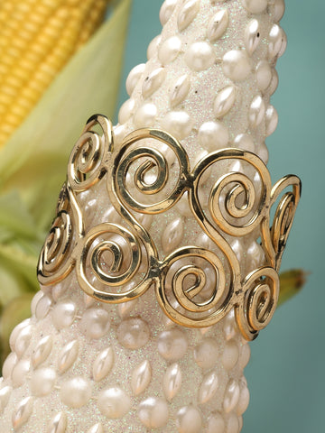 Gold Plated AntiTarnish Brass Cuff Bracelet