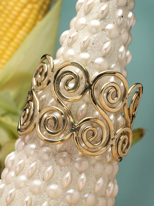 Gold Plated AntiTarnish Brass Cuff Bracelet