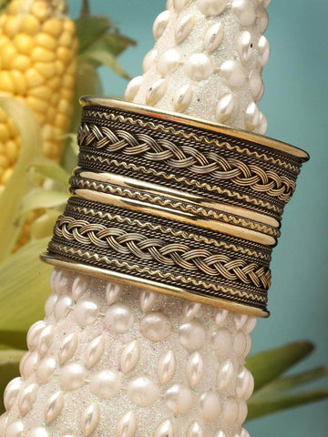 Gold Plated AntiTarnish Brass Cuff Bracelet