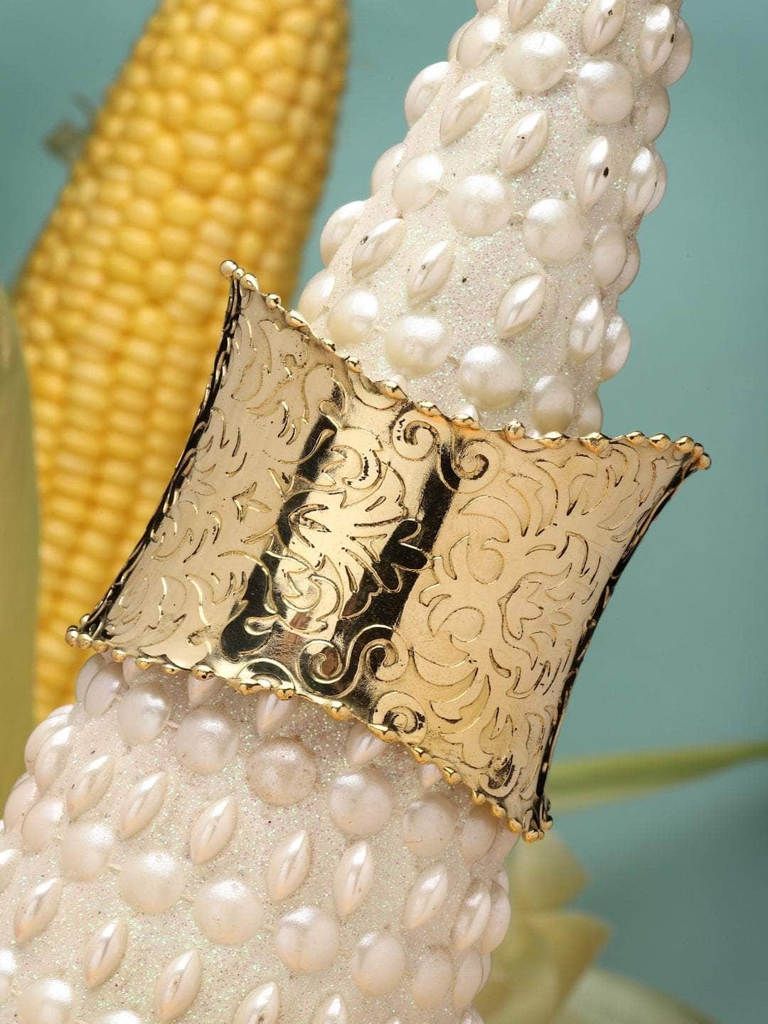 Gold Plated AntiTarnish Brass Cuff Bracelet