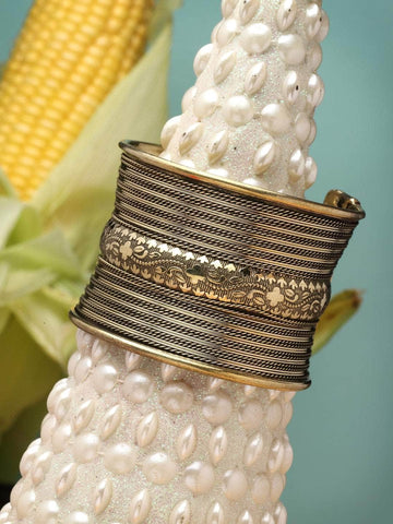 Gold Plated AntiTarnish Brass Cuff Bracelet