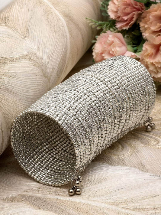 Silver Plated AntiTarnish Brass Cuff Bracelet