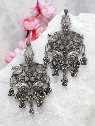 Oxidised Classic Drop Earrings