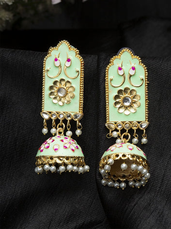 Women Dome Shaped Jhumkas Earrings