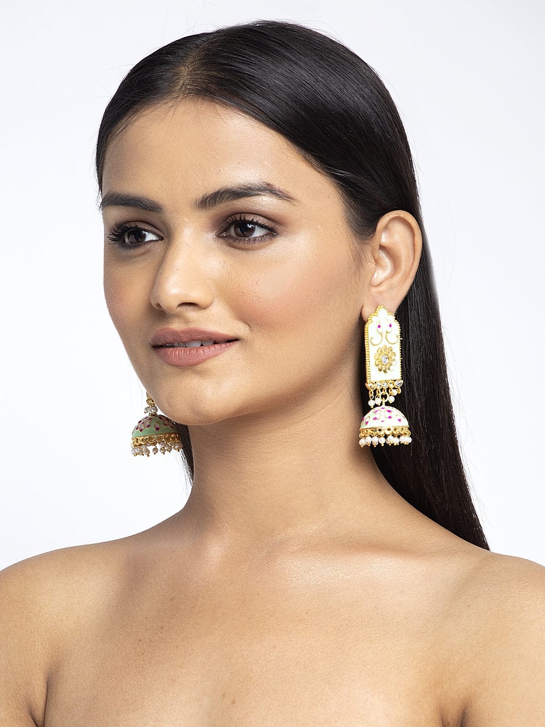 Women Dome Shaped Jhumkas Earrings