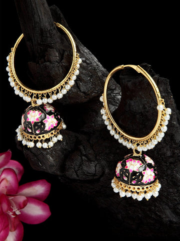 Gold Plated Dome Shaped Jhumkas Earrings