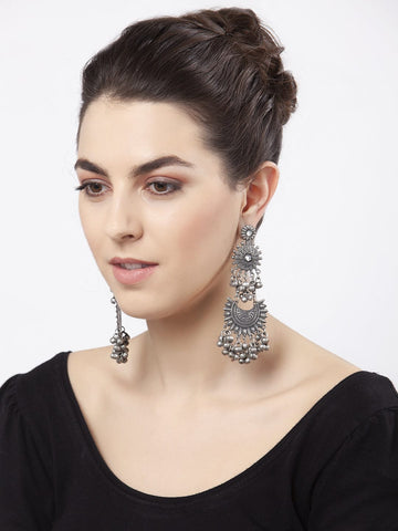 Silver Handcrafted Tribal Chandbalis