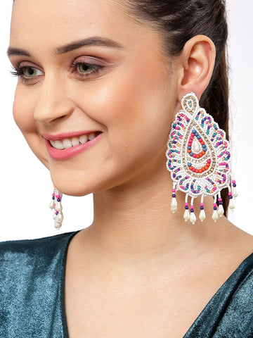 Multi Contemporary Drop Earrings