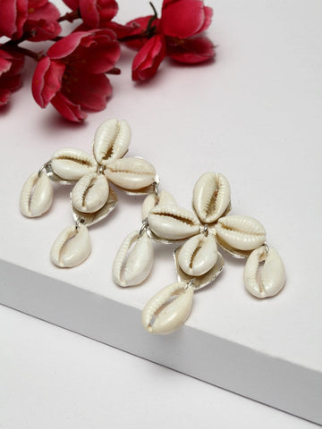 Silver-Plated Contemporary Drop Earrings