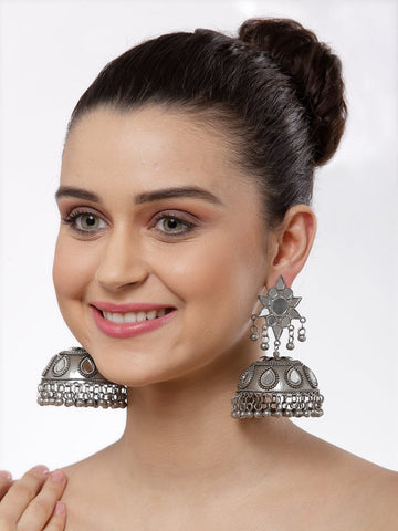 Women Dome Shaped Jhumkas Earrings