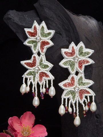 Multicoloured Contemporary Drop Earrings