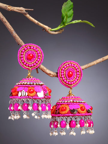 Gold Plated Dome Shaped Jhumkas Earrings