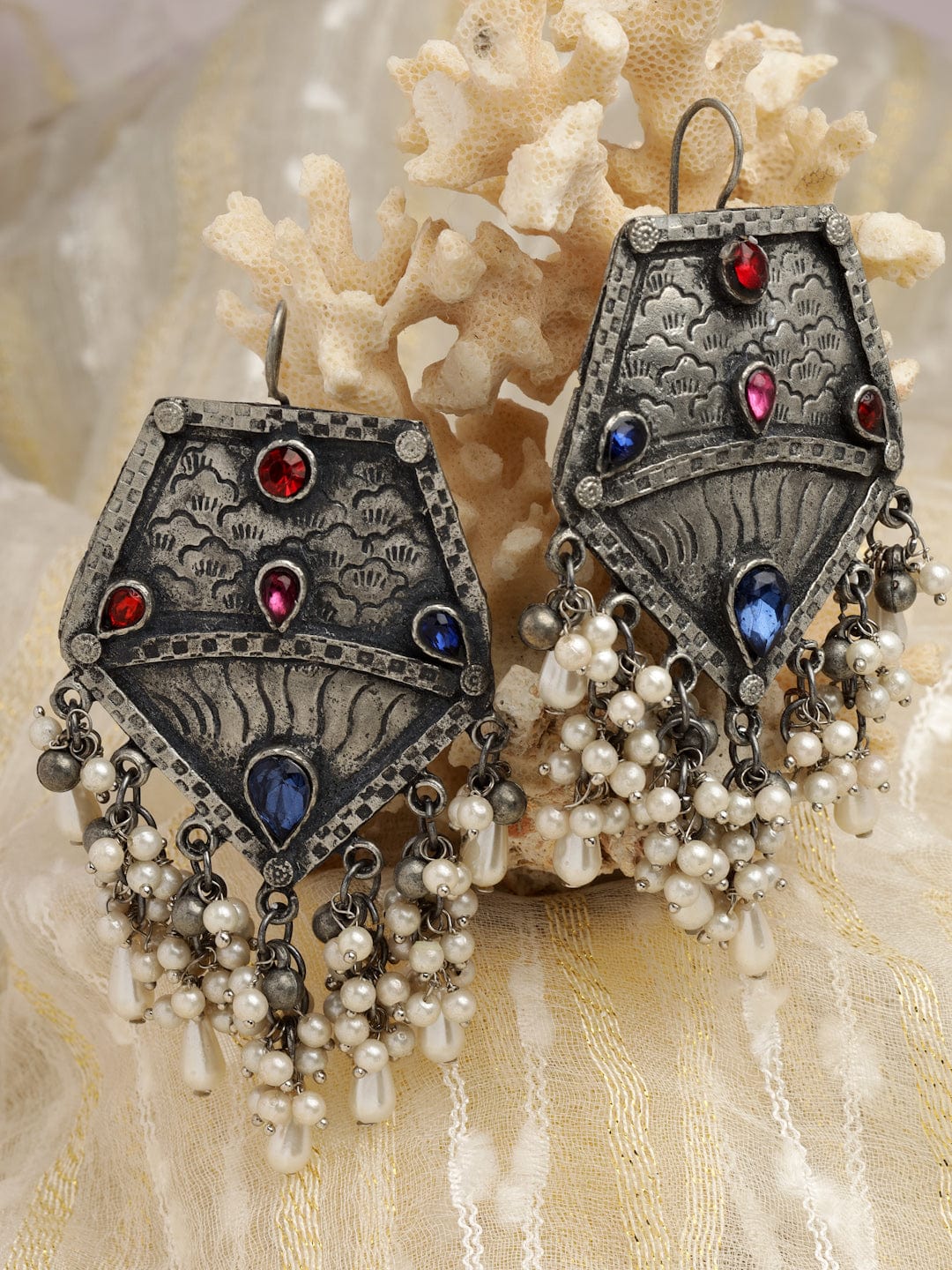Pearl Studded Quirky Earrings