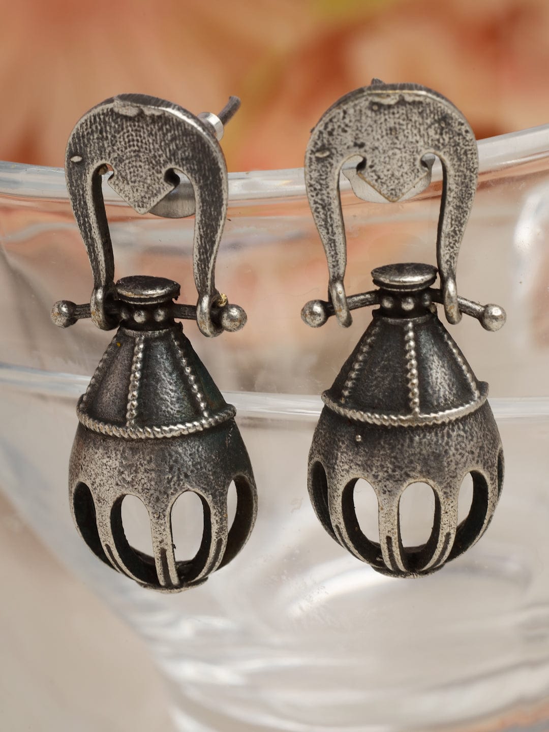 Quirky Oxidised Drop Earrings