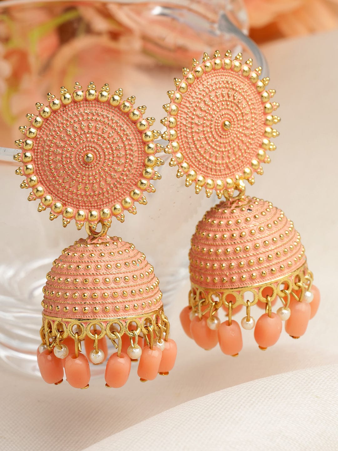 Meenakari Jhumkas