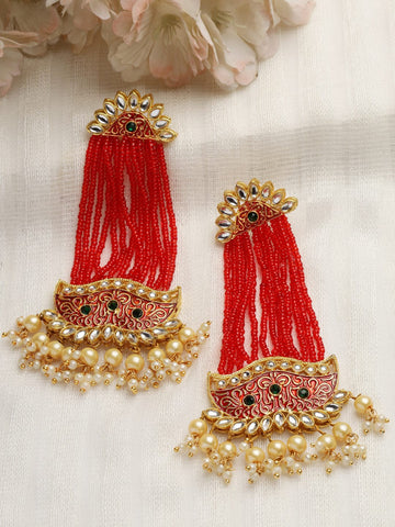 Meenakari Kundan Earrings