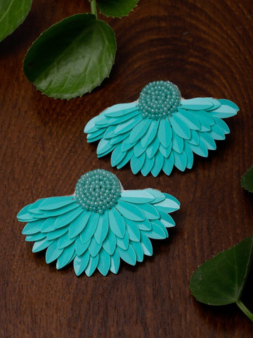 Floral Shaped Handcrafted Drop Earrings
