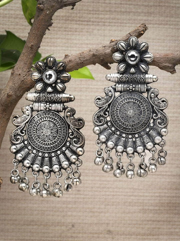 Oxidised Silver Plated Earrings