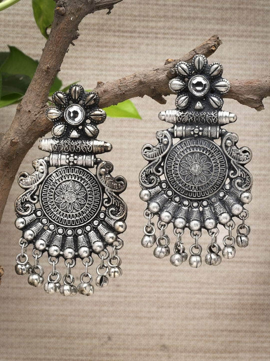Oxidised Silver Plated Earrings