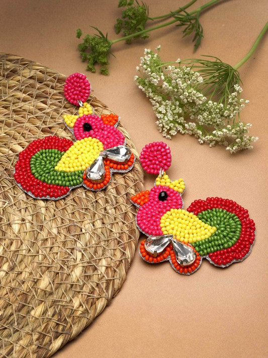 Beads Studded Handcrafted Contemporary Earrings