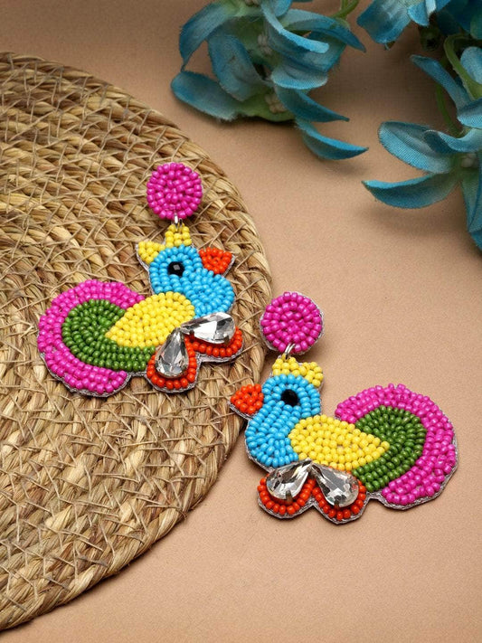 Beads Studded Handcrafted Contemporary Earrings