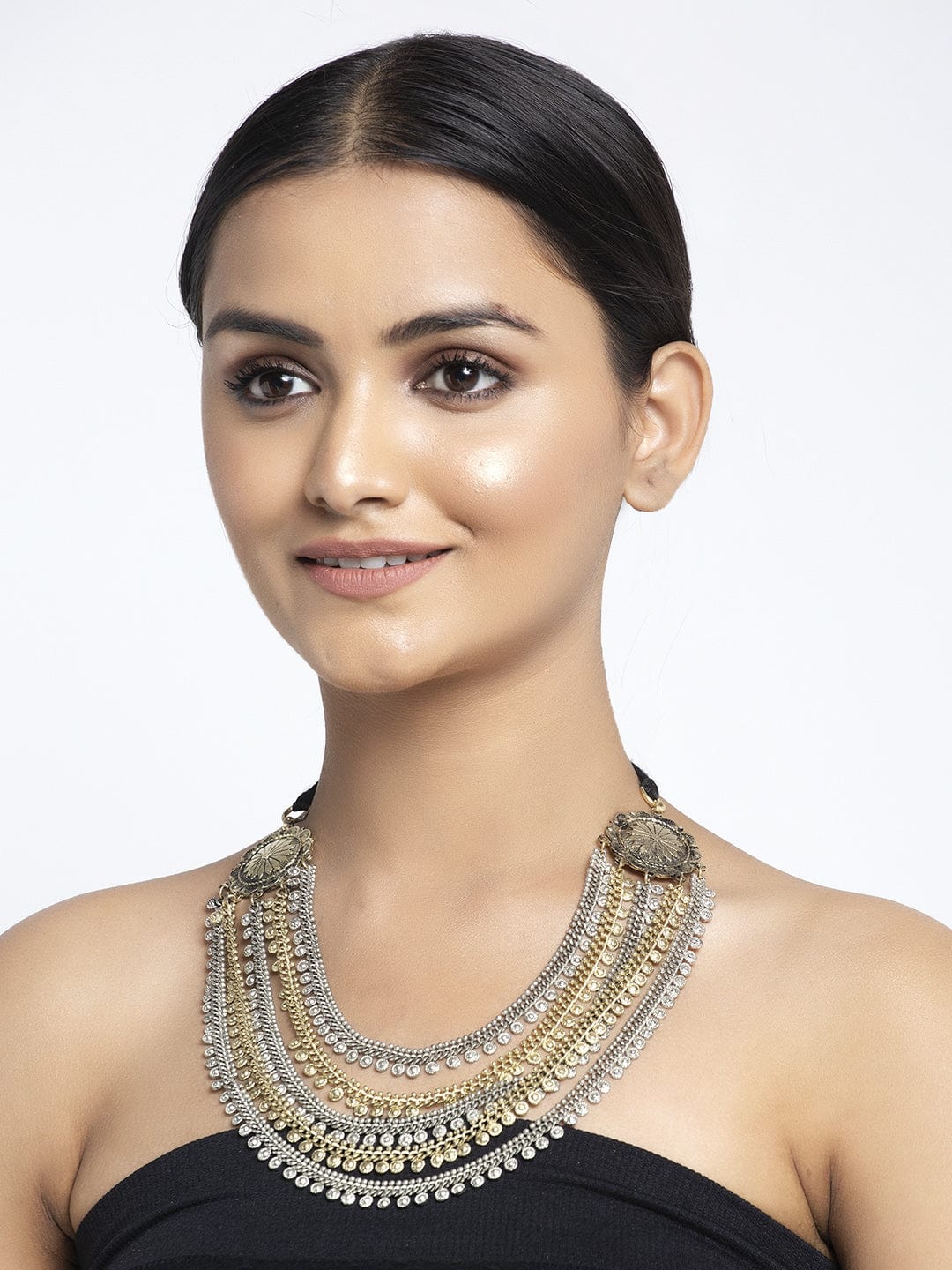 Gold-Plated & Silver-Toned Layered Necklace