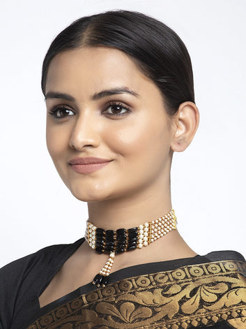 Brass Gold-Plated Choker Necklace