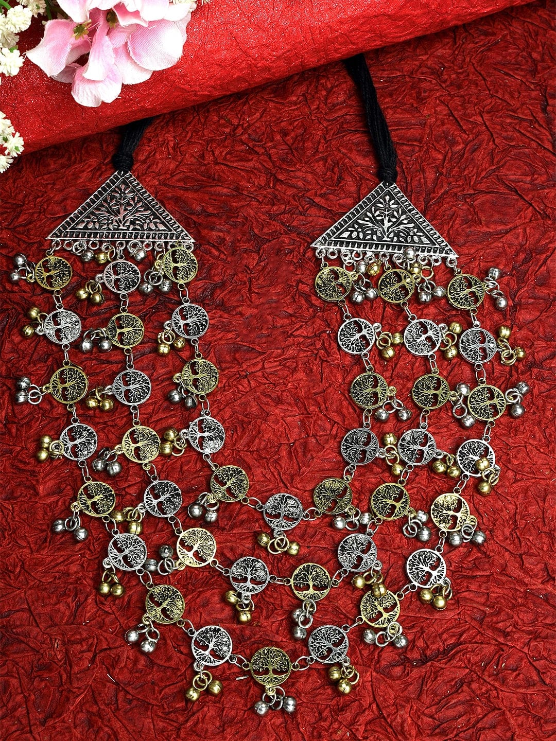 Brass Gold-Plated Layered Necklace