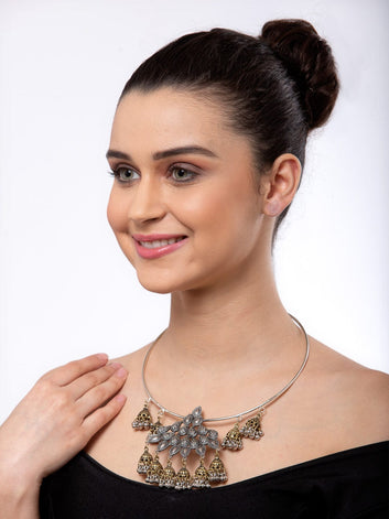 Brass Gold-Plated Choker Necklace