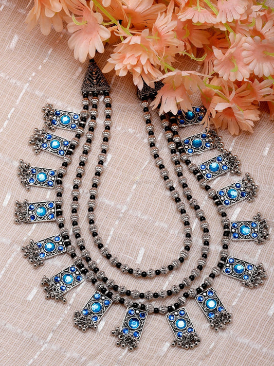Brass Silver-Plated Necklace