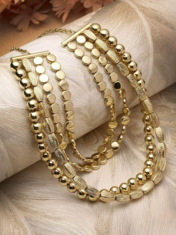 Gold Plated Layered Necklace