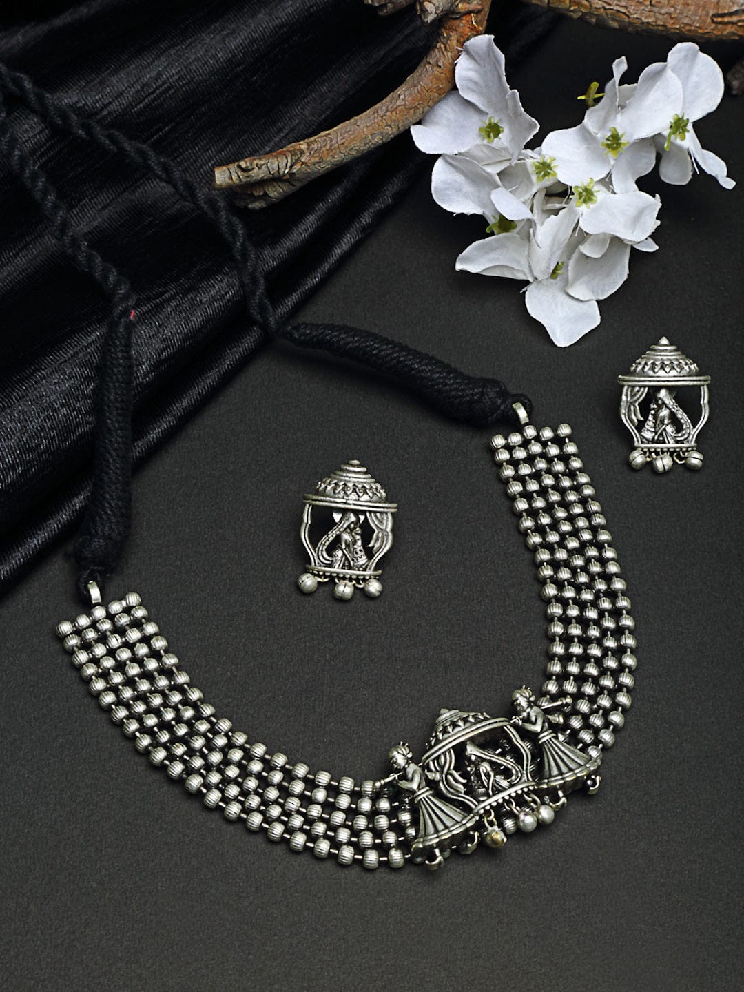 Silver-Plated Handcrafted Antique Jewellery Set
