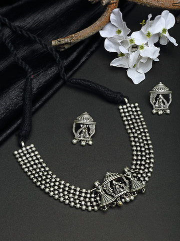 Silver-Plated Handcrafted Antique Jewellery Set