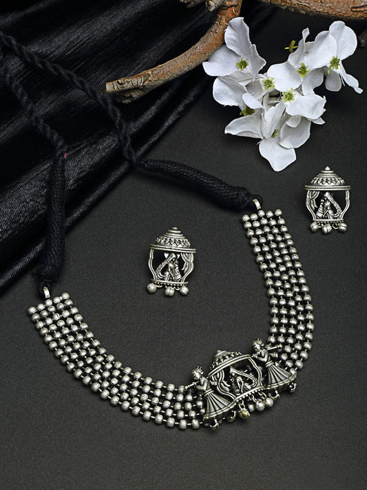 Silver-Plated Handcrafted Antique Jewellery Set