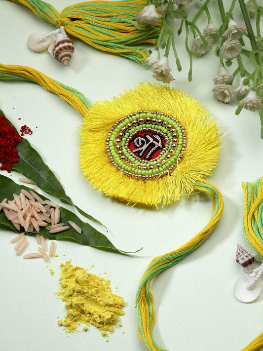 Handcrafted Bro Rakhi with Roli-Chawal