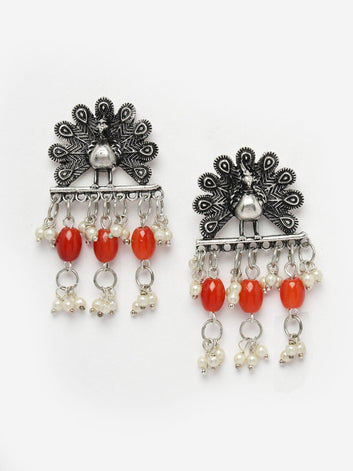 Silver-Plated Artificial Beaded Jewellery Set